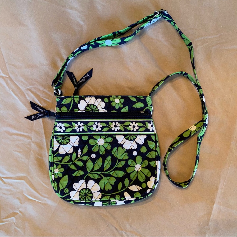 Vera Bradley Petite Double Zip Crossbody in Lucky You
